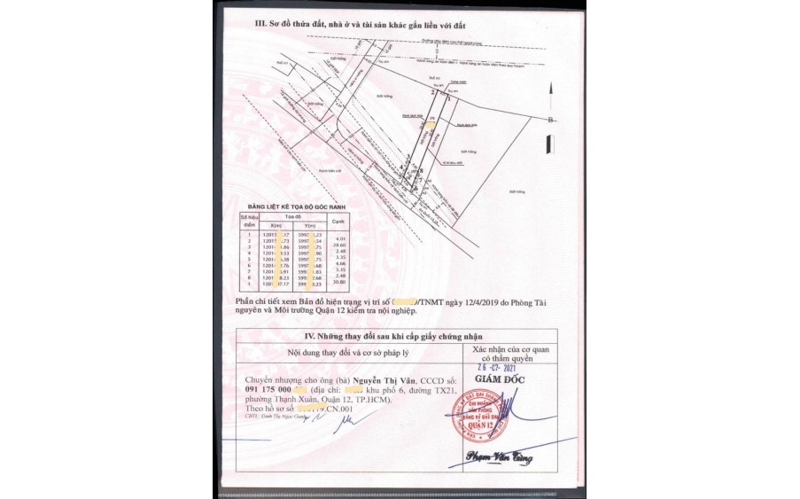 Bán đất Thạnh Xuân 14 P. Thạnh Xuân Q. 12, 142.1m2, giá chỉ 4.x tỷ